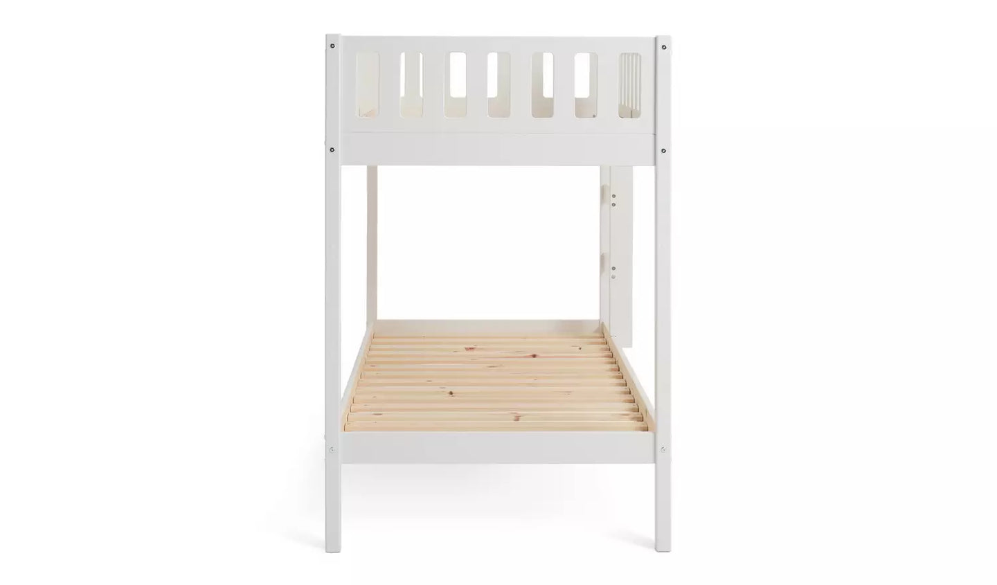 Habitat Ronnie Bunk Bed Frame - White - with MATTRESS